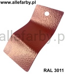 RAL 3011 Farba Proszkowa Poliestrowa Kolor Czerwony Burgundzki Gruba Struktura P/T2/U/1435/8-438 Minimum 20 kg 