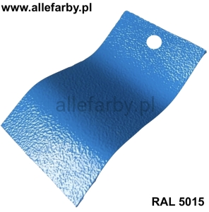 RAL 5015 Farba Proszkowa Poliestrowa Kolor Niebieski Gruba Struktura P/T2/U/457/8-192 Minimum 20 kg