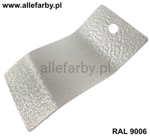 RAL 9006 Farba Proszkowa Poliestrowa Kolor Białe Aluminium Metalik Gruba Struktura P/T3/C/1130/8-234 Minimum 1 kg