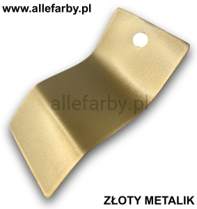 Farba Proszkowa Epoksydowo-Poliestrowa Kolor Złoty Metalik Półmat EP/S3/U/2132/8-456 Minimum 20 kg (Farba do produkcji)