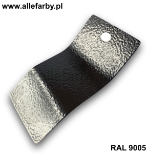 RAL 9005 Farba Proszkowa Poliestrowo-Epoksydowa Kolor Czarny Gruba Struktura EP/S4/U/1865/8-421 Minimum 20 kg  