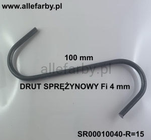Zawieszki Z Drutu Sprężynowego, Haki Lakiernicze SR00010040-R=15 - 100 szt.