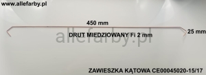 Zawieszki Z Drutu Miedziowanego, Haki Lakiernicze CE00045020-15/17 - 500 szt