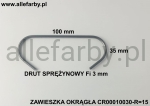 Zawieszki Z Drutu Sprężynowego, Haki Lakiernicze CR00010030-R=11 - 100 szt