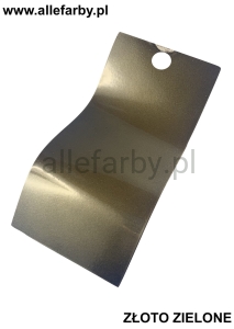 Złoto Zielone Efekt Farba Proszkowa Poliestrowa Gładki Połysk P/S1/C/9158/2-182 Minimum 1 kg
