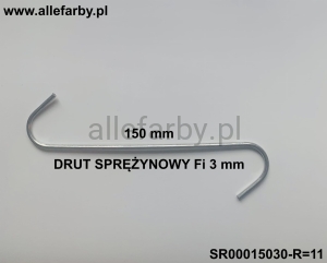 Zawieszki Z Drutu Sprężynowego, Haki Lakiernicze SR00015030-R=11 - 50 szt.