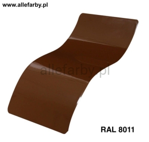 RAL 8011 Farba Proszkowa Poliestrowa Kolor Brązowy Orzechowy Mat P/S4/U/2300/8-577 Minimum 10 kg