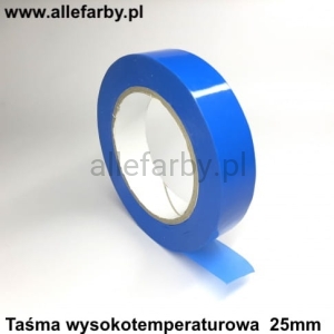 Taśma Wysokotemperaturowa Niebieska Poliestrowa 60 mm/66 mb Dedykowana Do Malowania Proszkowego