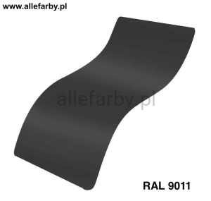 RAL 9011 Farba Proszkowa Poliestrowa Kolor Czarny Grafitowy Gładki Połysk P/S1/U/9011/G-016 Minimum 20 kg