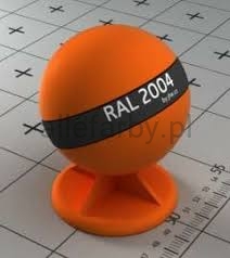 RAL 2004 Farba Proszkowa Poliestrowa Kolor Pomarańczowy Mat P/S4/U/2004/B-135 Minimum 1 kg