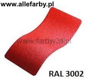 RAL 3002 Farba Proszkowa Poliestrowa Kolor Czerwony Karminowy Gruba Struktura P/T3/U/3002/2-405 Minimum 1 kg