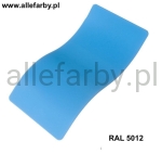 RAL 5012 Farba Proszkowa Poliestrowa Kolor Niebieski Świetlisty Gładki Połysk P/S1/U/5012/B-154 Minimum 1 kg