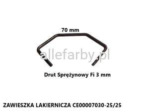 Zawieszka Lakiernicza z Drutu Sprężynowego CE00007030-25/25 - 50 szt.