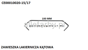 Zawieszki Z Drutu Sprężynowego, Haki Lakiernicze CE00010020-15/17 - 1000 szt.