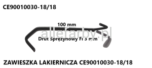 Zawieszka Lakiernicza Z Drutu Sprężynowego CE90010030-18/18 - 500 szt. 