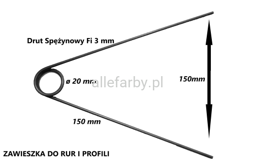 Zawieszka do rur i profili 150mm x 3mm.png