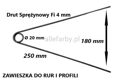 Zawieszka do rur i profili 250mm x 4mm.png