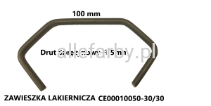 Zawieszka Lakiernicza Z Drutu Sprężynowego CE00010050-30/30 - 50 szt.