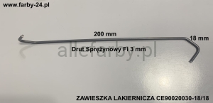 Zawieszki Z Drutu Sprężynowego, Haki Lakiernicze CE90020030-18/18 - 50 szt.