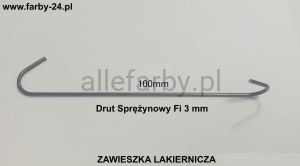 Zawieszki Z Drutu Sprężynowego, Haki Lakiernicze CR90010030 - 100 szt.