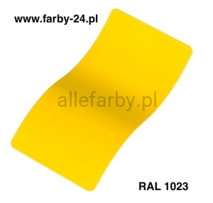 RAL 1023 Farba Proszkowa Poliestrowa Kolor Żółty Sygnałowy Satyna P/S2/U/1023/B-130 Z Odgazowywaczem Minimum 1 kg