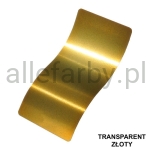 Transparent Złoty Farba Proszkowa Poliestrowa Gładki Połysk PE54DT1234189GLX Minimum 1 kg