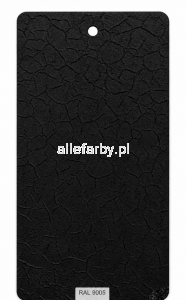 RAL 9005 KROKODYL Farba Proszkowa Poliuretanowa Kolor Czarny Efekt Skóry Krokodyla PP/S5/C/9005/B-150