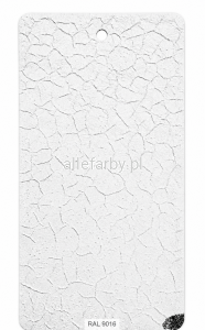 RAL 9016 KROKODYL Farba Proszkowa Poliuretanowa Kolor Biały Efekt Skóry Krokodyla PP/T5/C/9016/B-204
