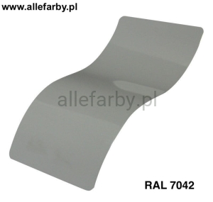 RAL 7042 Farba Proszkowa Poliestrowa Kolor Szary Gładki Połysk PE58AT7042189GLX Minimum 1 kg